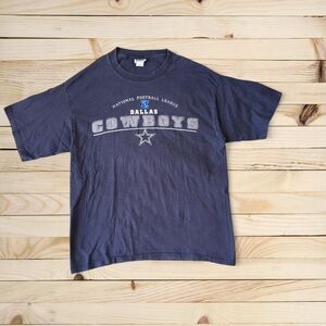 Dallas Cowboys navy blue tee Size L